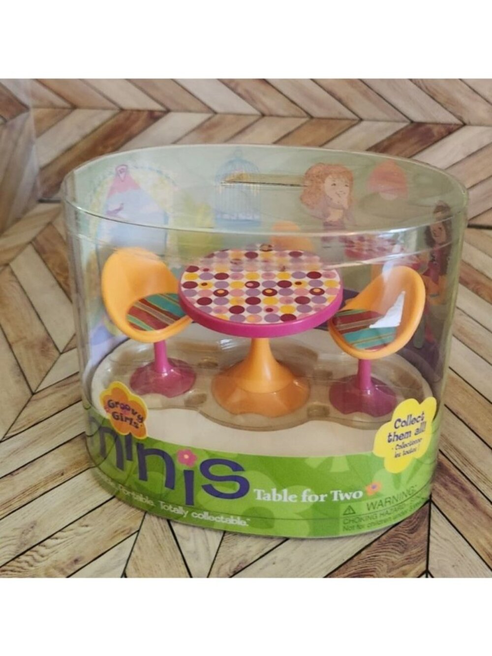 New Groovy Girls MINIS Table For Two Chairs Kitchen Doll Furniture Accessories